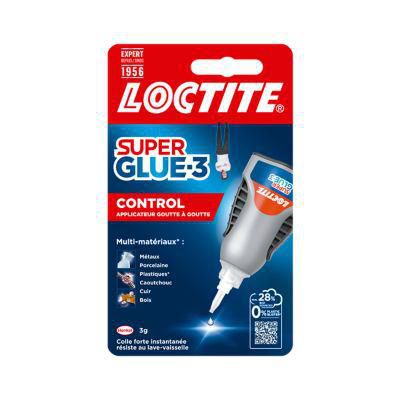 Image principale de Colle Superglue control liquide tube de 3 grammes Réf. 2961095