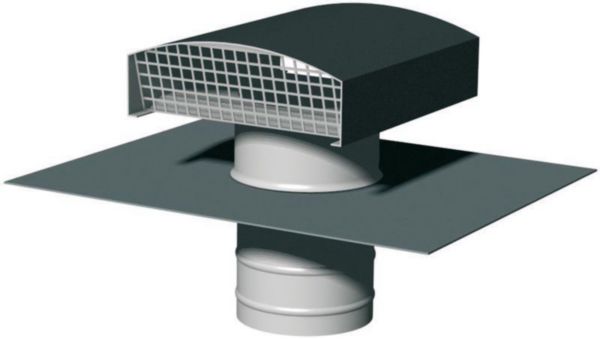Chapeau de toiture métallique CTM 400 ardoise Réf. 6065