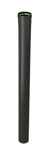 Tuyau noir mat diamètre 80 mm longueur 100 cm + joint à lèvres réf. 344019