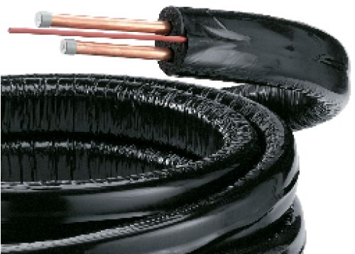 Double tubes préisolés DUO-TUBE avec protection UV et câble pour sonde capteur diamètre 15 x 10 m EG106 réf. 89807000