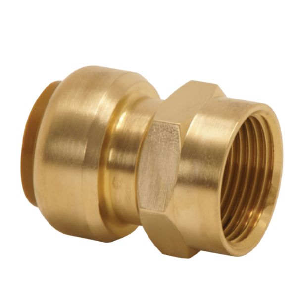 Manchon T270G instantané tectite femelle-femelle D12-15X21 pour tube cuivre PER et PB réf 4751725