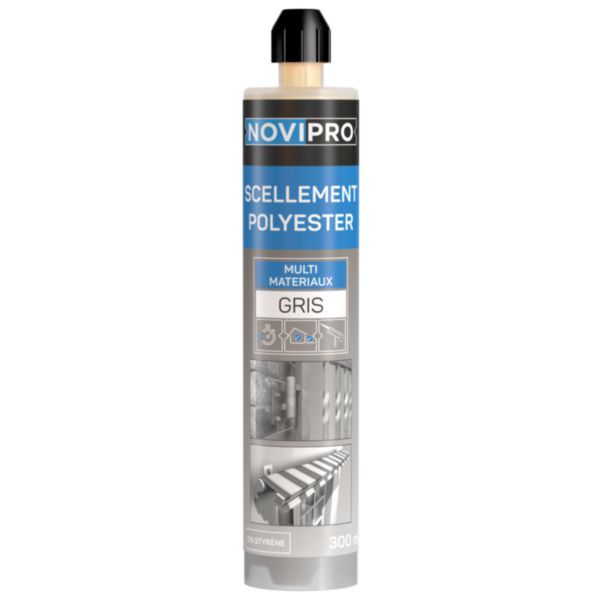 Scellement polyester cartouche 300 ml Novipro