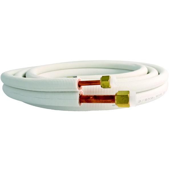 Liaison frigorifique pré-dudgeonnée 1/4 - 1/2 épaisseur isolant 6,5 x 8 mm longueur 7 m réf.2821028088176