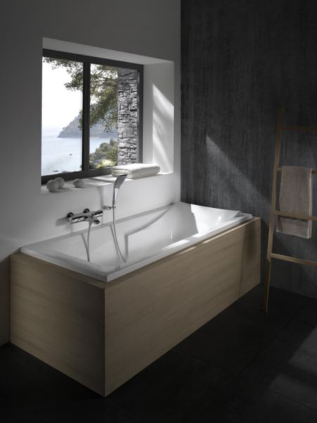 Baignoire CORVETTE 3 170x75cm blanche avec pieds réglables réf. E60901-00