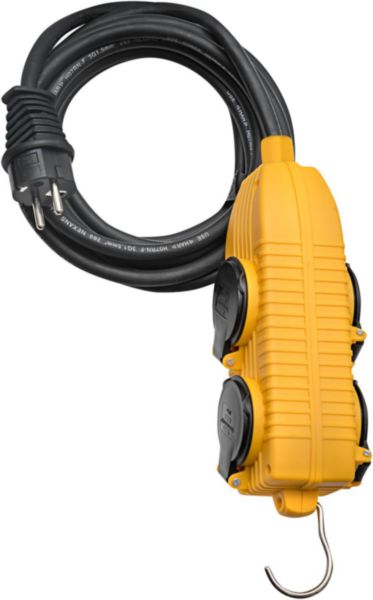 Rallonge POWERBLOCK 4 prises clapets HO7RN-F 3G1,5 longueur 10m Réf. 1151721