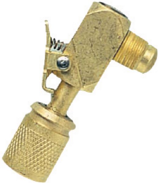 Raccord rapide coudé 90° pour gaz réfrigérant R22/R407C diamètre 1/4 17C 05059007