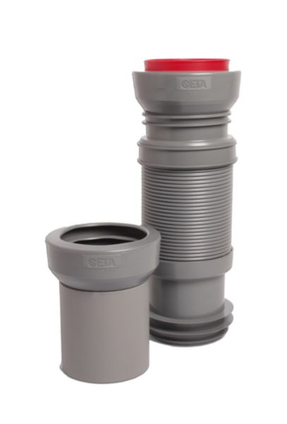 Pipe WC extensible MULTIBATI grise pour Bati-support L 320-670mm Ø 93-110mm Réf. 214-MULTIBATI