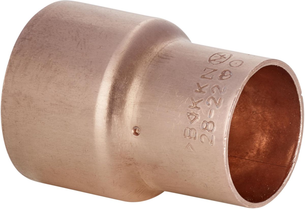 Manchon cuivre 5240 réduit femelle femelle D 22/12 ALTECH (Sachet de deux éléments)
