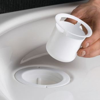 Bonde de douche GOULUE chromée à sortie multi-directionnelle D90 capot ABS Réf 57780000000