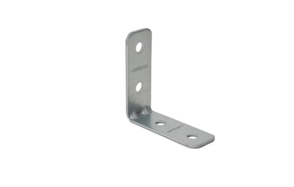 Equerre 90 4 trous pour rail strut 41x21 41x41 longueur 91 mm