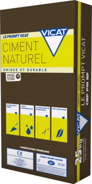 Ciment le prompt Vicat sac de 25kg