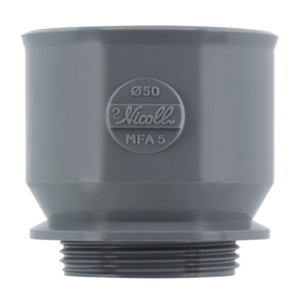Manchette femelle d'adaptation à visser UMFA5 pour bouchon diamètre 50mm
