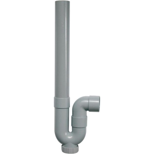Siphon pour machine à laver PVC horizontal réf 1370001
