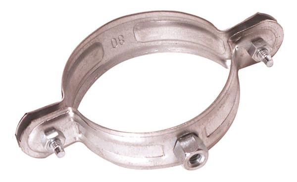 Collier de descente à embase taraudée acier galvanisé diamètre 100 mm