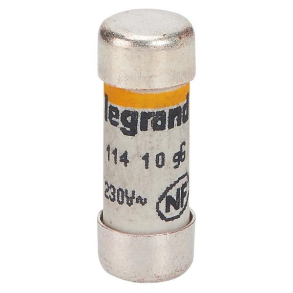 Cartouche domestique cylindrique 8,5x23 mm avec voyant 10 A (x10) Ref.011410