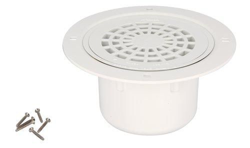 Siphon sol plastique avec grille PVC sortie verticale diamètre 50/63mm SITARV