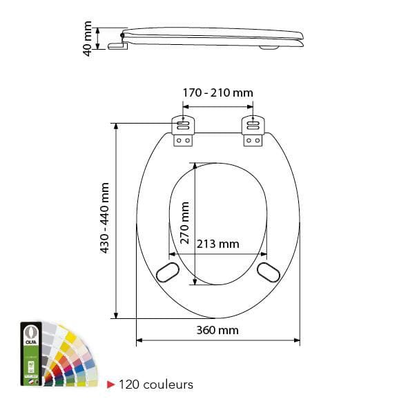 Abattant EUROPE xxl double evergreen réf. 7EU04531301
