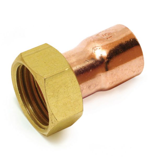 Raccord 2 pièces droit douille Cu 20/27-22 8359GLCu (sachet de 2 pièces) ALTECH