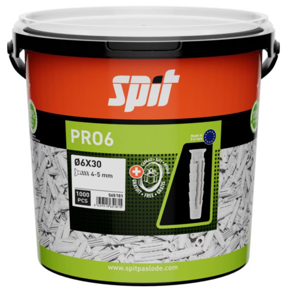 Image principale de Cheville PRO6 6x30 sans vis boîte de 100 réf. 565643