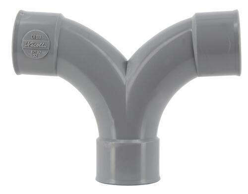 Image principale de Coude double femelle femelle 87°30 parallèle diamètre 32mm OF88