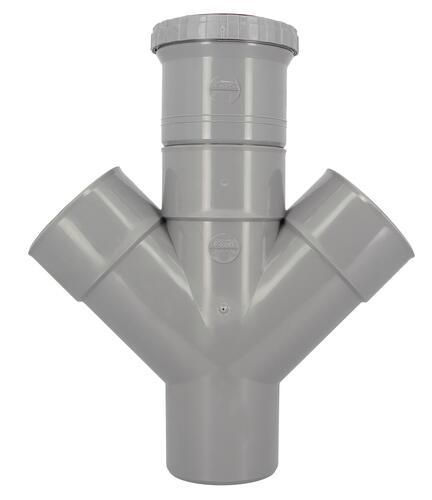 Culotte à joint de dilatation mâle femelle 45° double parallèle diamètre 100mm RMT14