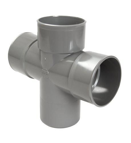 Culotte mâle femelle 87°30 double parallèle diamètre 125mm RX18