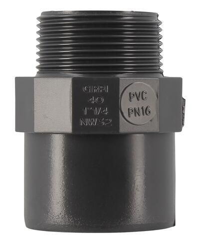 Embout fileté PVC diamètre 40mm filetage 33x42 E4033F