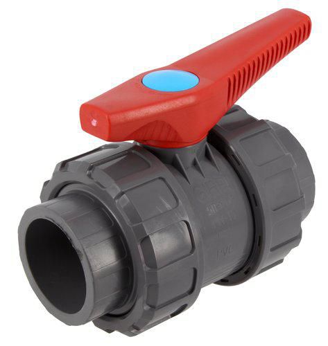Robinet à tournant sphérique pression K62 PVC Embout à coller. diamètre : 50 Passage : 50 VBCE50