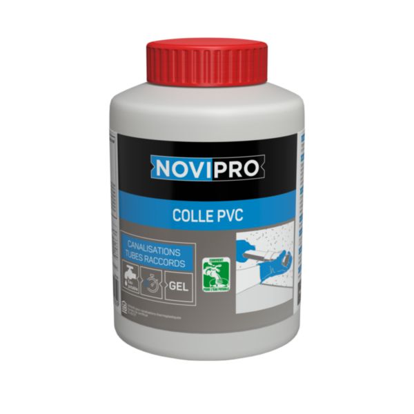 Colle gel PVC Novipro, 500 ml pour réseau d'évacuation ou alimentation