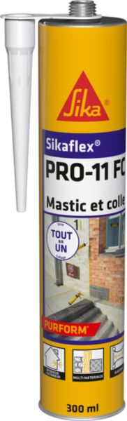 Mastic-colle polyuréthane SIKAFLEX PRO 11 FC PurForm blanc cartouche de 300ml Réf. 659320