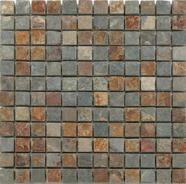 Pierre naturelle Bärwolf Natursteinmosaik ardoise mosaïque 30,5x30,5cm Réf. CM-7112