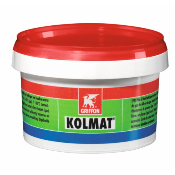 Pâte d'étanchéité Kolmat pour raccords filetés métalliques pot de 450 grammes