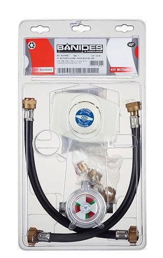 Kit détendeur butane basse pression + inverseur automatique 1,3kg/h réf B127450