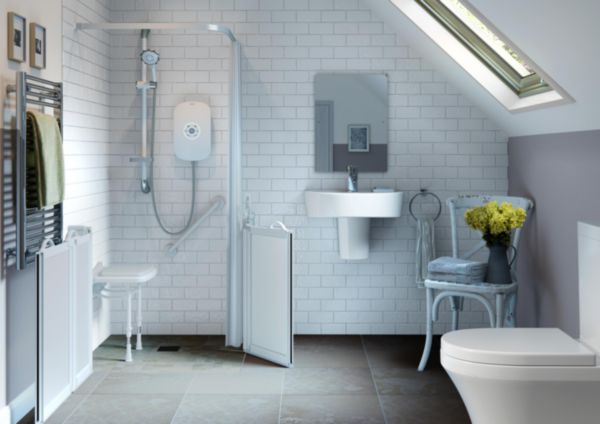 Siège de douche rabattables Série 2000 rembourré standard 460 x 415 x 622 mm, bleu réf. 02210P