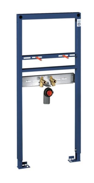 Image principale de Bâti-support RAPID SL, pour lavabo suspendu, hauteur 1,13 m, largeur 50 cm, livré avec raccords d'alimentation 15x21 réf. 38554001