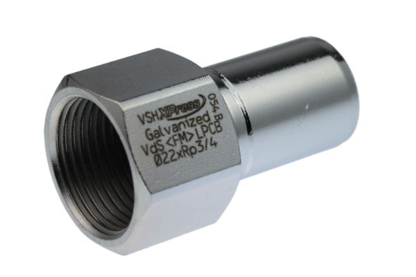 Manchon de réduction taraudé Z7243G CU VSH Press à visser et à souder femelle D22-20x27 réf 6202471