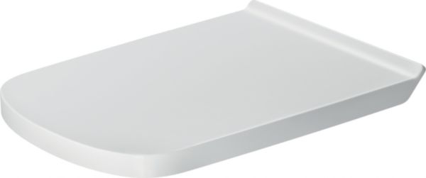 Abattant Durastyle Vital blanc charnière inox traversant, cales de stabilité avec amortisseur de fermeture SoftClose réf. 62390000