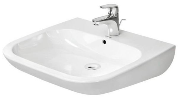 Lavabo 600mm D-code Vital blanc réf. 2312600000