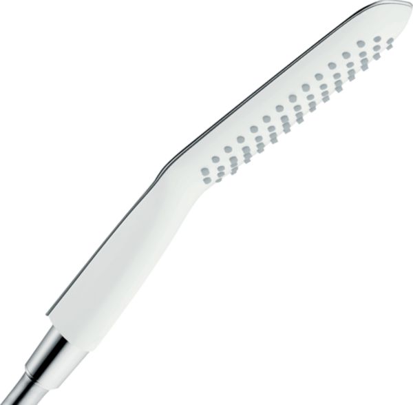 Douchette à main PURAVIDA 120 1 jet EcoSmart, blanc/chromé réf. 28568400