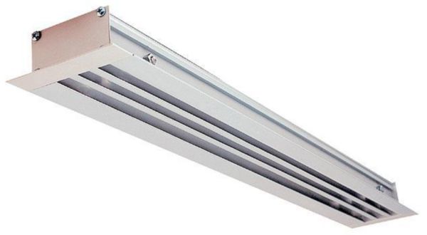 Plénum en acier glavanisé ALP112 avec piquage sur le côté pour diffuseur linéaire à fentes ALD 612 de longueur 1500 mm  11053107