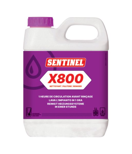 Nettoyant X800 JETFLO surpuissant et détartrant, entièrement biodégradable bidon 1 litre Réf : X800L-12X1L-EXPB