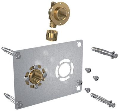 ROBIFIX entraxe 50mm pour tube PER, mâle 12x17, raccord à glissement D16 réf 008885