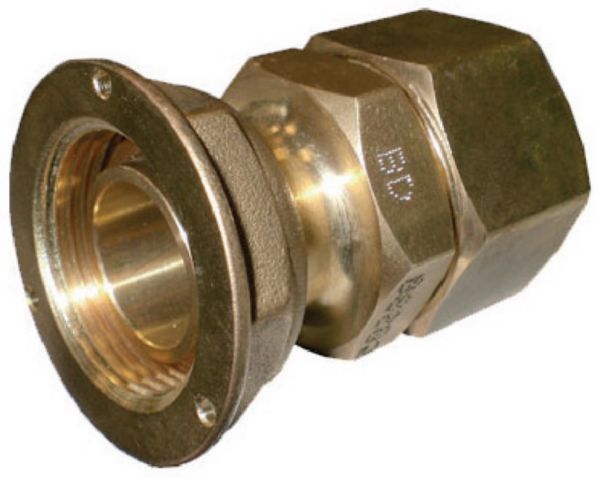 Raccord PLT TRACPIPE, joint plat compteur, femelle D6/20-20 réf 3322020