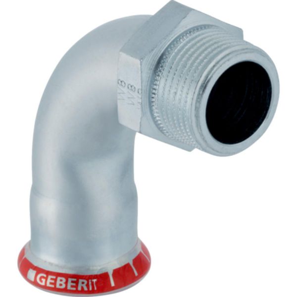 Coude 90° avec filetage mâle D22-20x27 Réf 20507