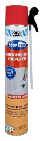 GEBSOMOUSSE coupe feu mousse polyuréthane aérosol 700 ml réf 813270