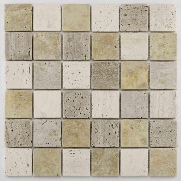 Pierre naturelle Bärwolf France Antique Cm-10004 mosaïque 4,8X4,8 Pièce 30,5x30,5cm Réf. CM-10004