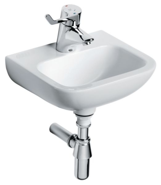 Lave-mains MATURA 2 37 x 31 cm en porcelaine sans trop-plein, blanc Réf. S213401