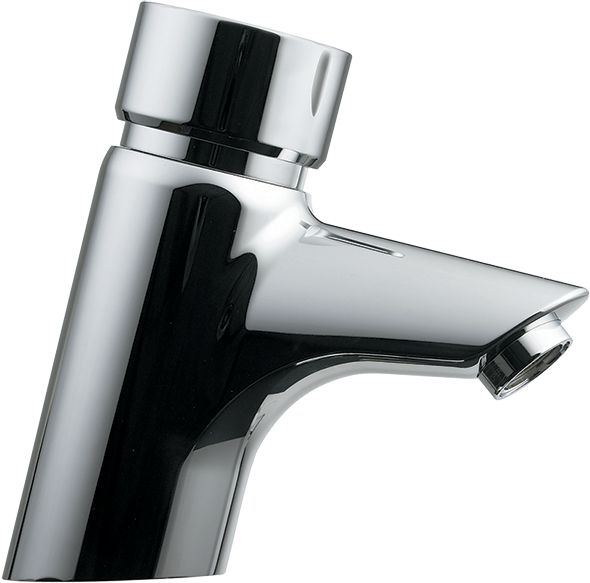 Robinet simple OKYRIS 2 avec bec fixe, chromé réf. D2340AA