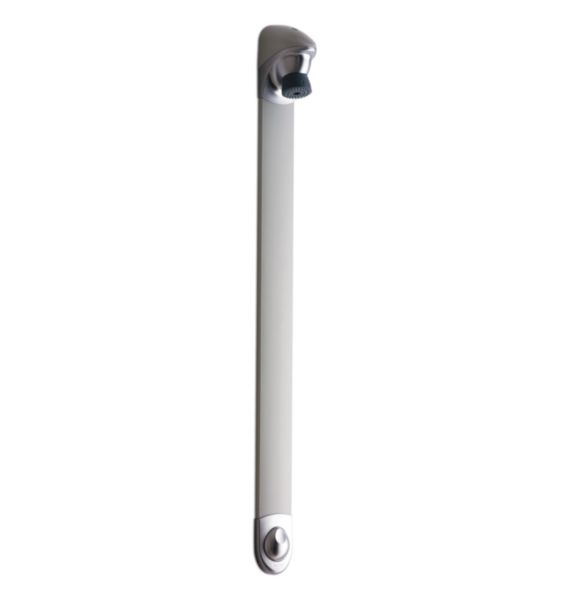 Robinetterie temporisée de douche DL 400SE avec robinet d'arrêt droit, chromé réf. 27400