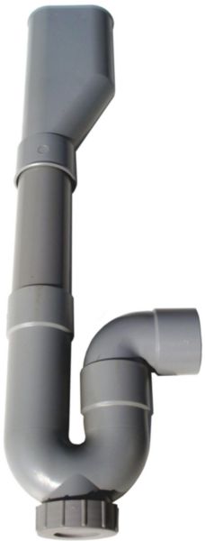 Siphon machine à laver ALTECH double, sortie horizontale